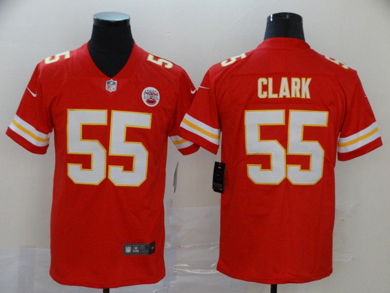 Men Kansas City Chiefs #55 Clark Red Nike Vapor Untouchable Limited NFL Jersey->kansas city chiefs->NFL Jersey